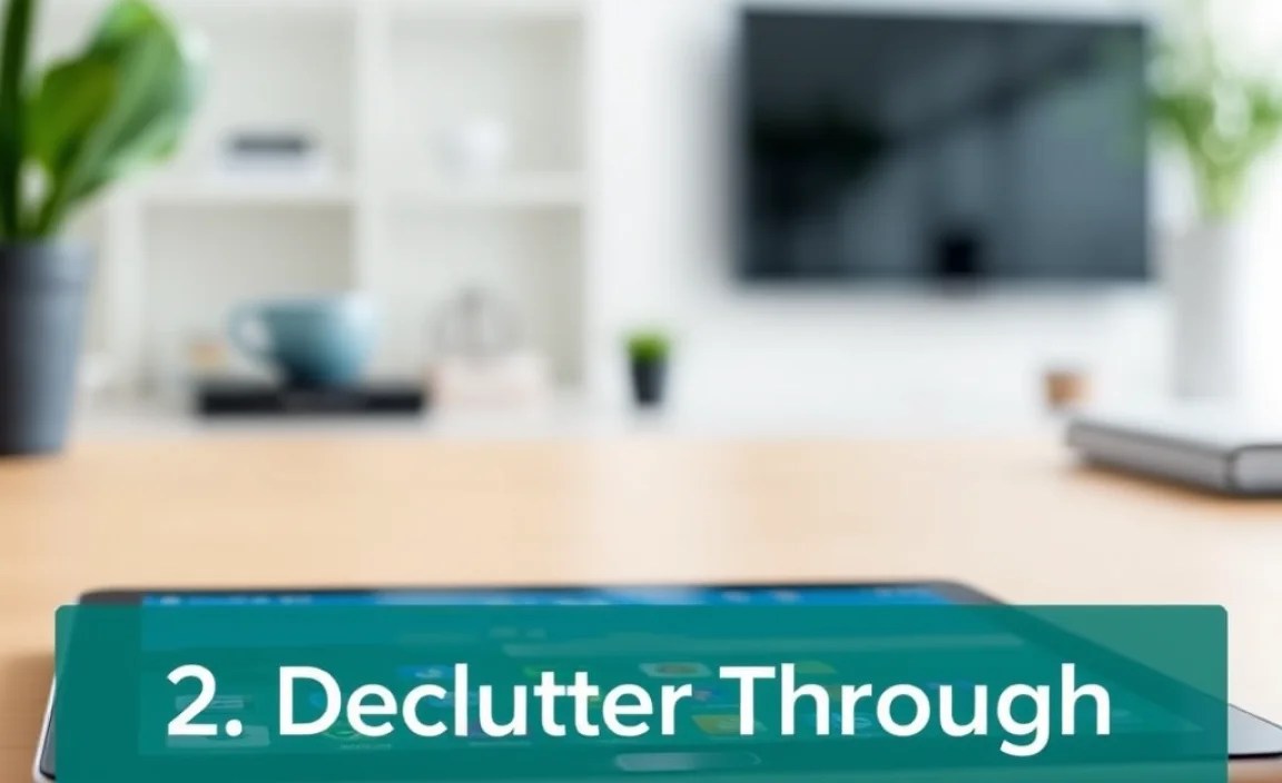 2. Declutter Through App Management