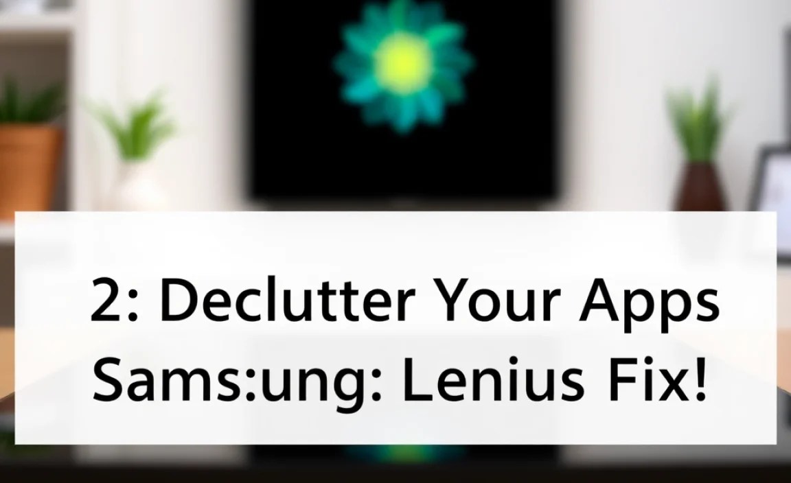 2. Declutter Your Apps: Less Is More!
