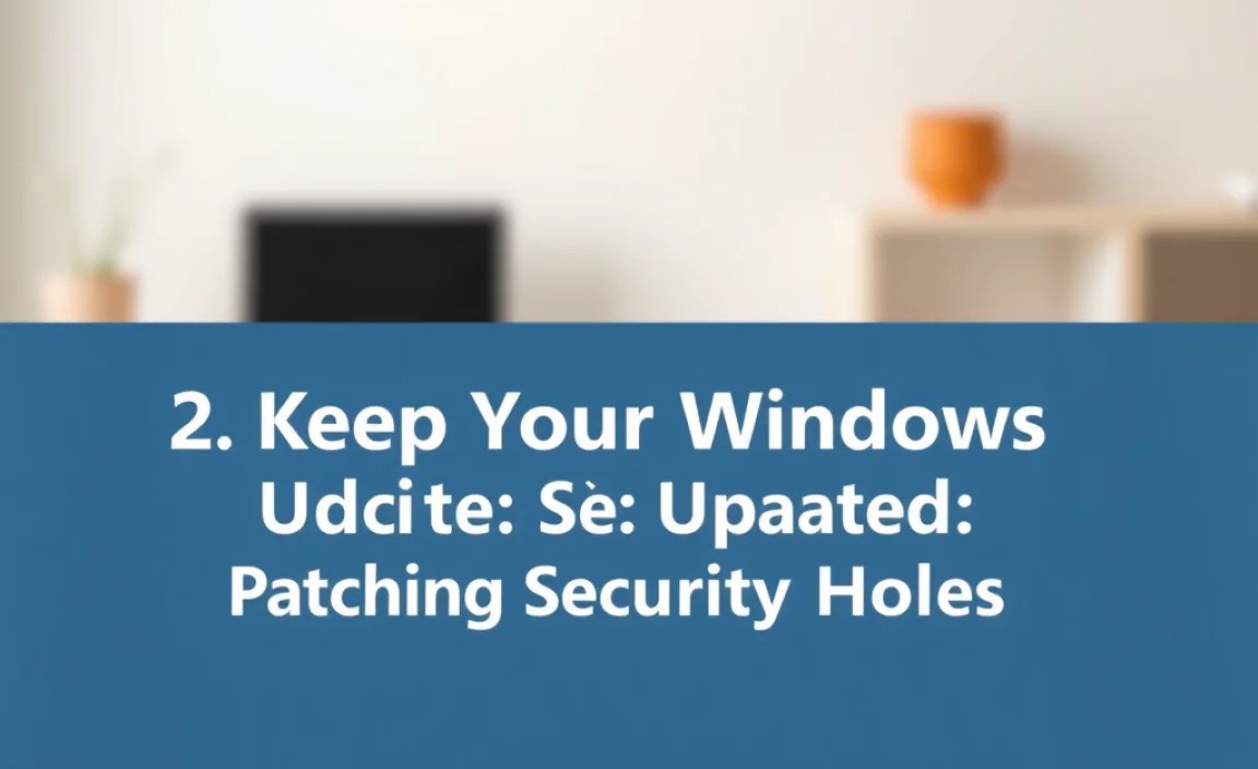 2. Keep Your Windows Updated: Patching Security Holes