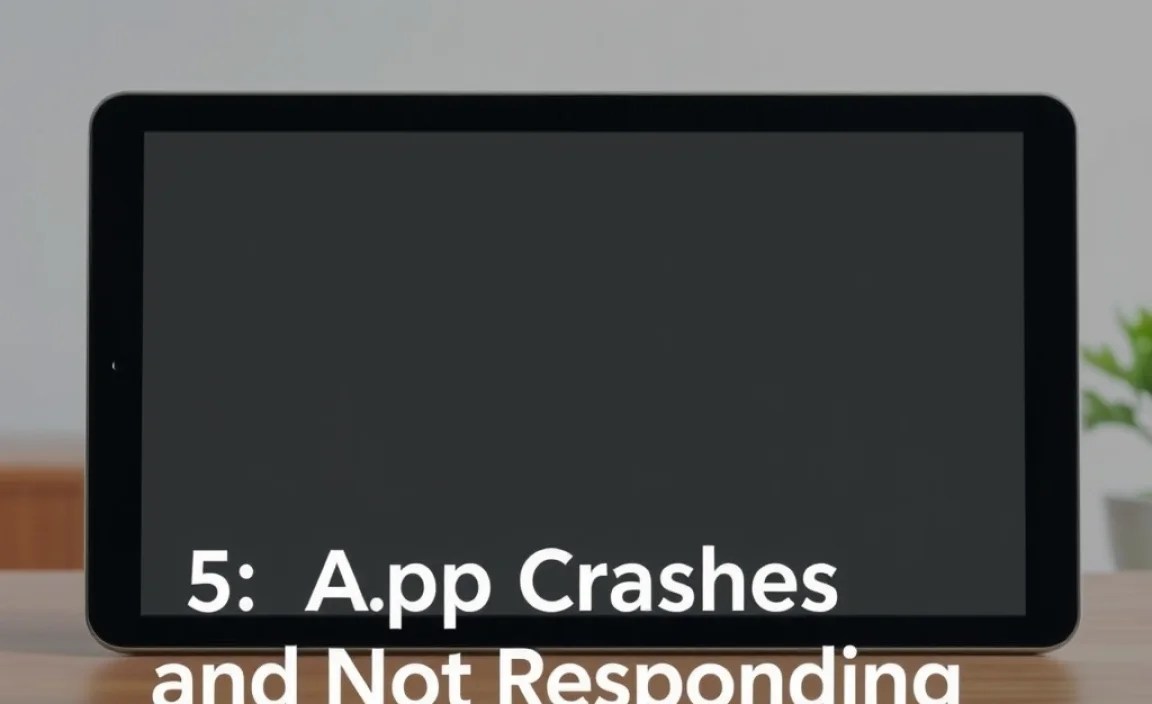 5. App Crashes and Not Responding