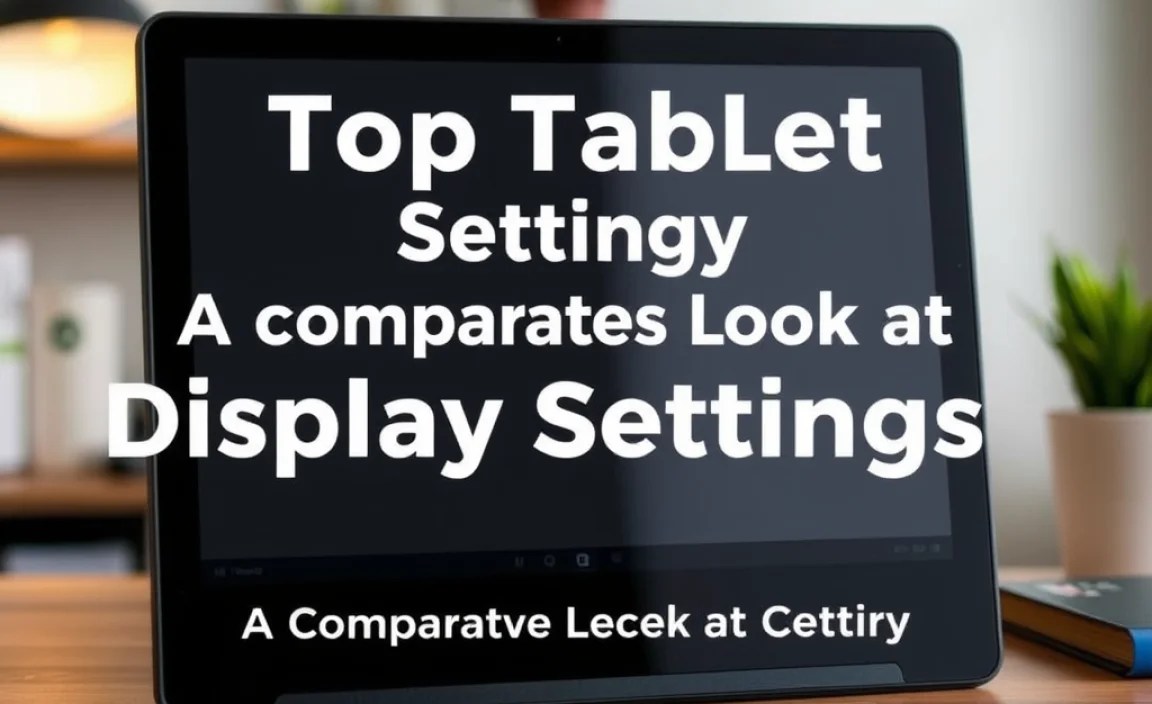 A Comparative Look at Display Settings
