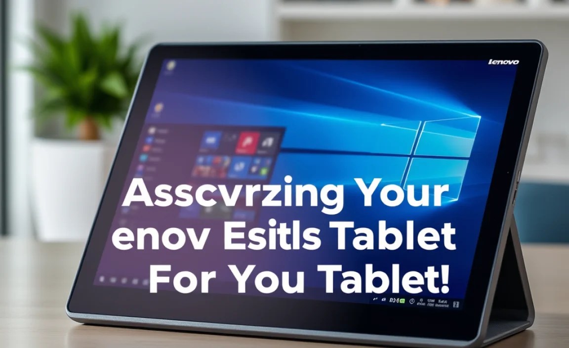 Accessorizing Your Lenovo Windows Tablet