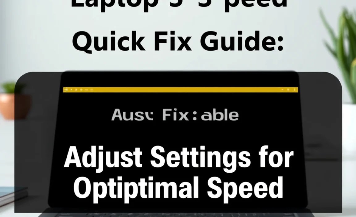 Adjust Settings for Optimal Speed