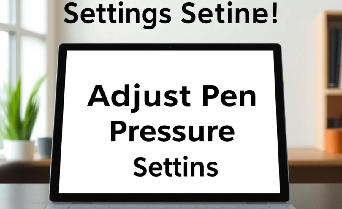 Adjusting Pen Pressure Levels