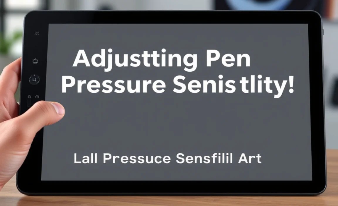 Adjusting Pen Pressure Sensitivity