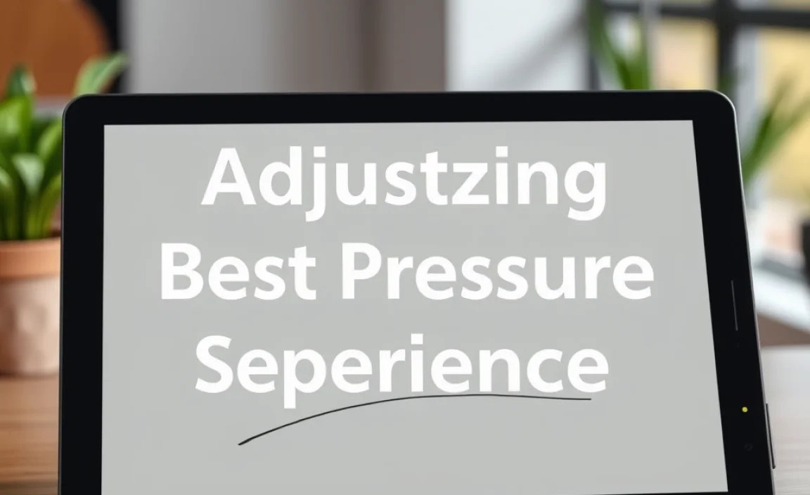 Adjusting Pen Pressure Sensitivity