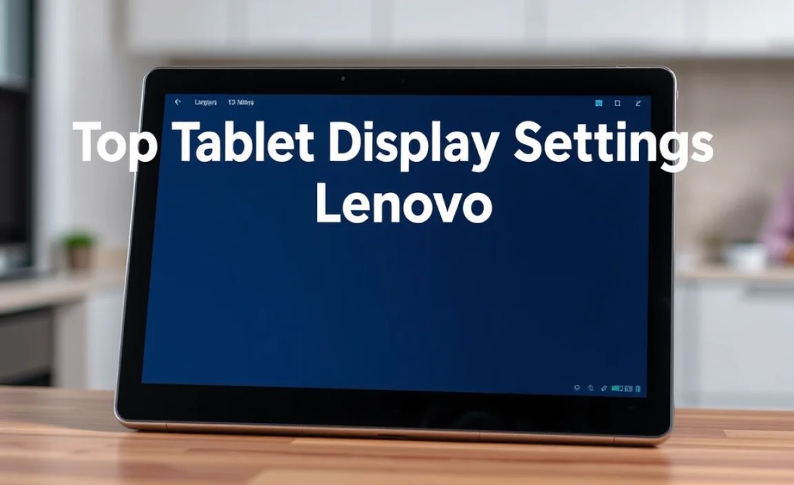 Advanced Display Features on Select Lenovo Tablets