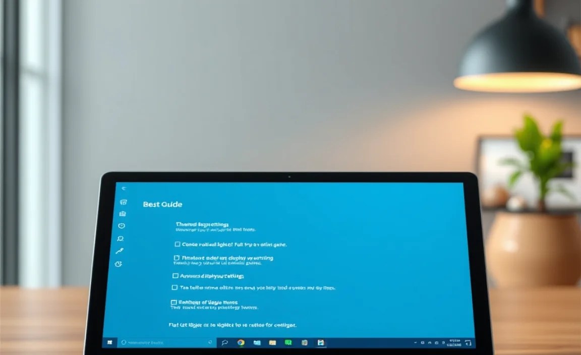 Advanced Display Settings and Features