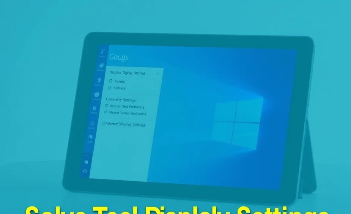 Advanced Display Settings for Windows Tablet Users