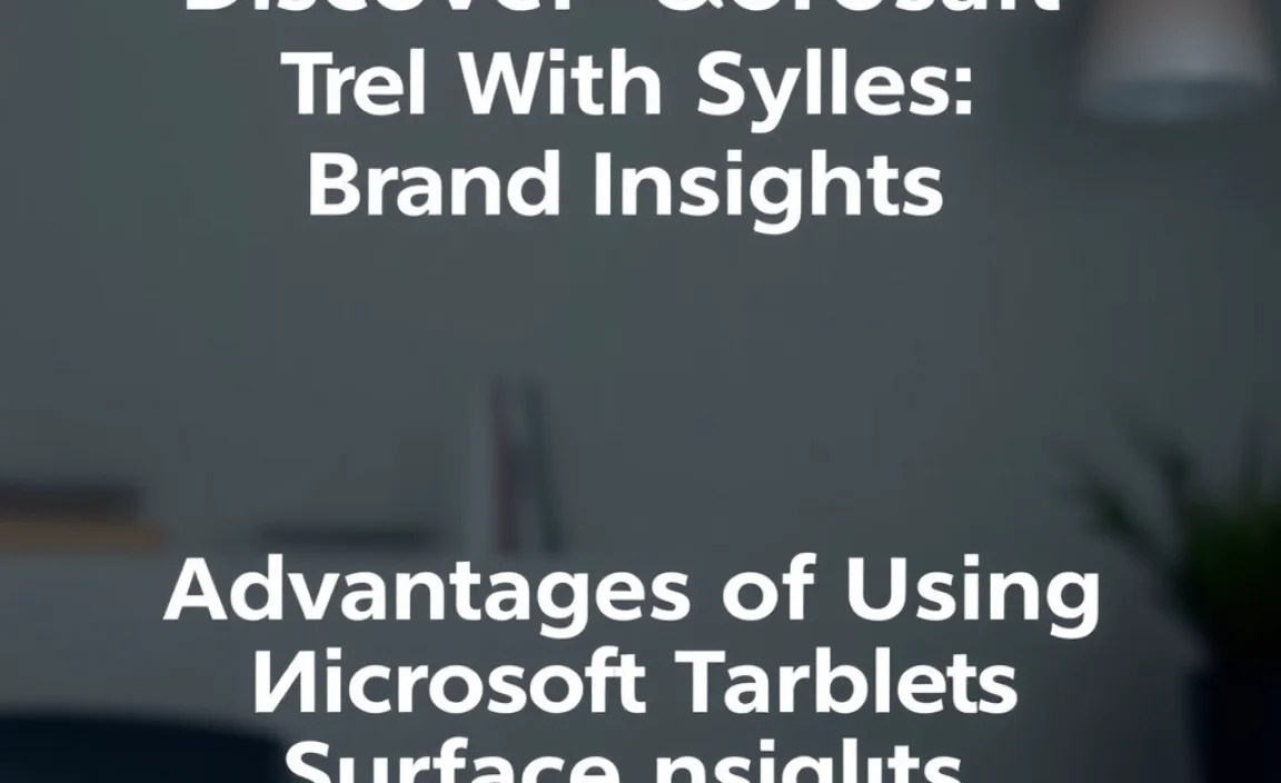 Advantages of Using Microsoft Surface Tablets