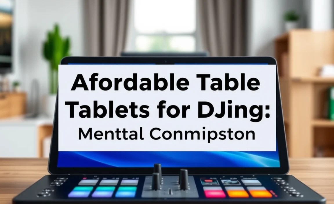 Affordable Tablets for DJing: Essential Comparison