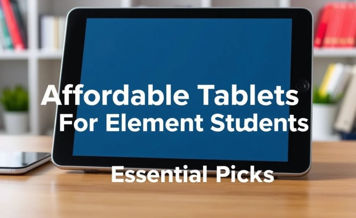 Affordable Tablets For Elementary Students: Essential Picks