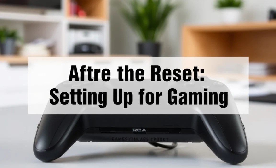 After the Reset: Setting Up for Gaming