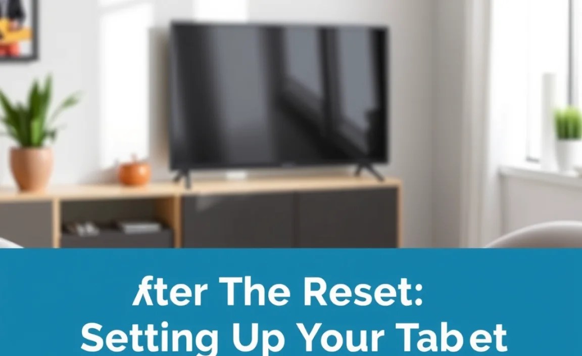 After the Reset: Setting Up Your Tablet