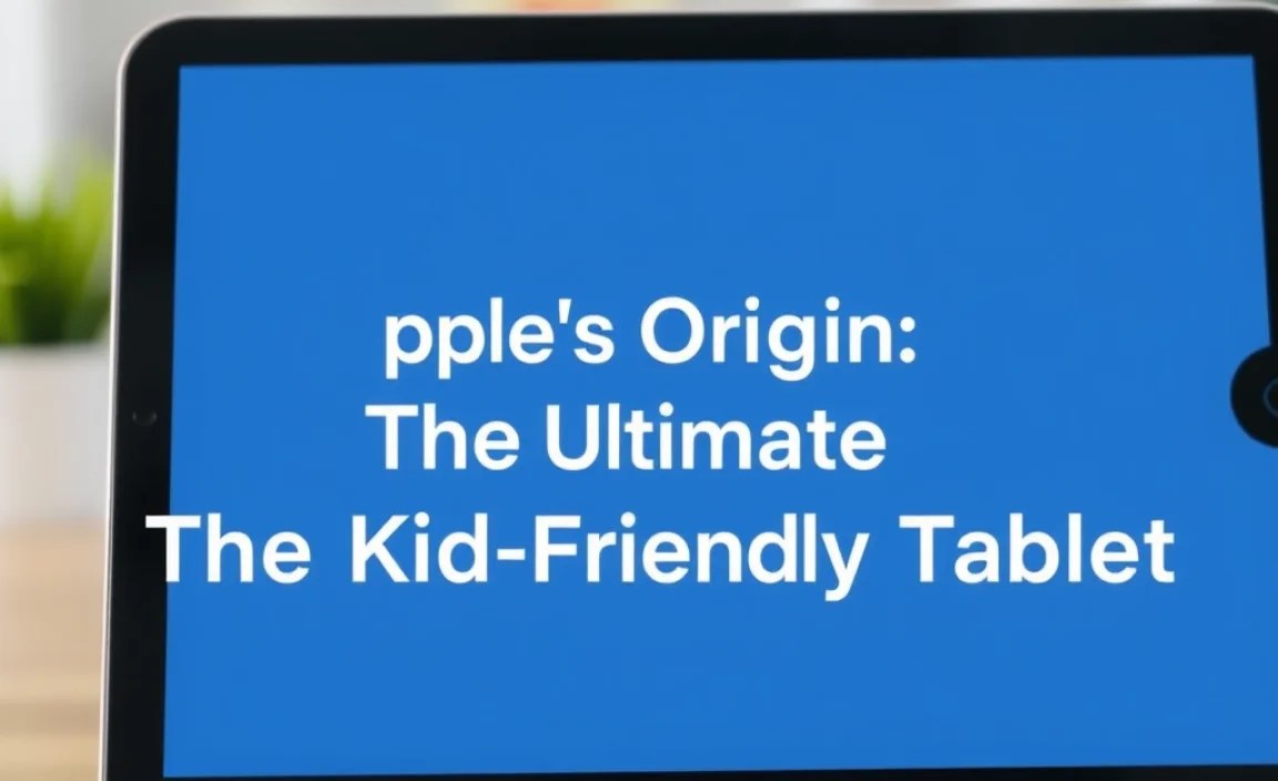 Apple’s Origin: The Ultimate Kid-Friendly Tablet