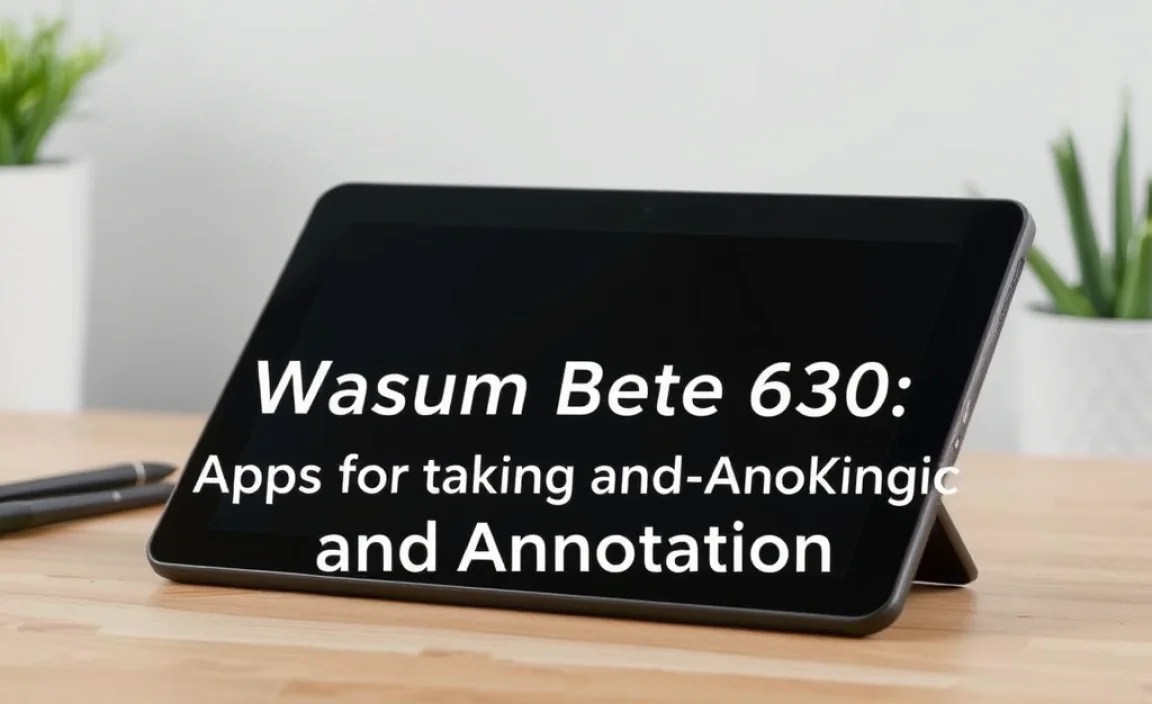 Apps for Note-taking and Annotation