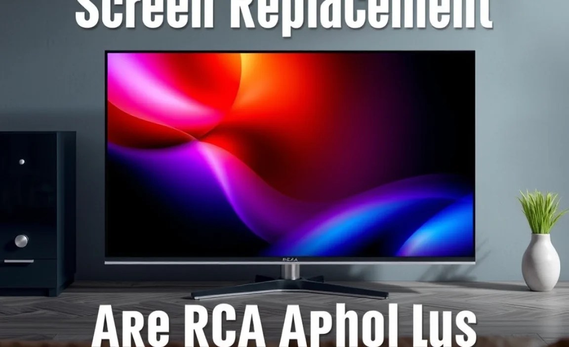 Are RCA Apollo Stylus Screens Replaceable?