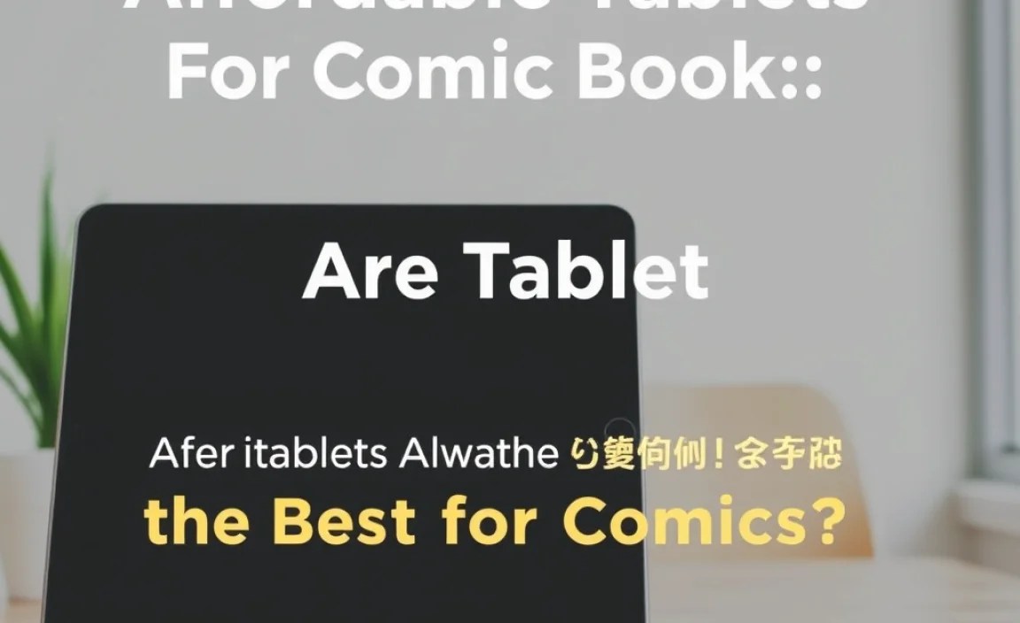 Are Tablets Always the Best for Comics?