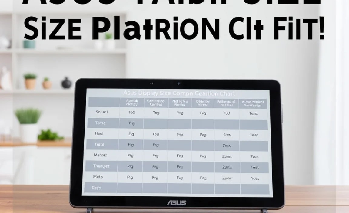 Asus Tablet Display Size Comparison Chart