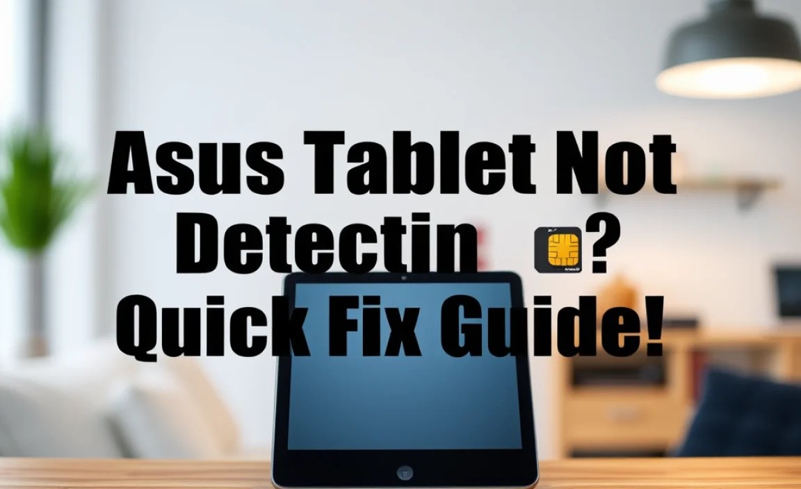 Asus Tablet Not Detecting Sim Card? Quick Fix Guide!