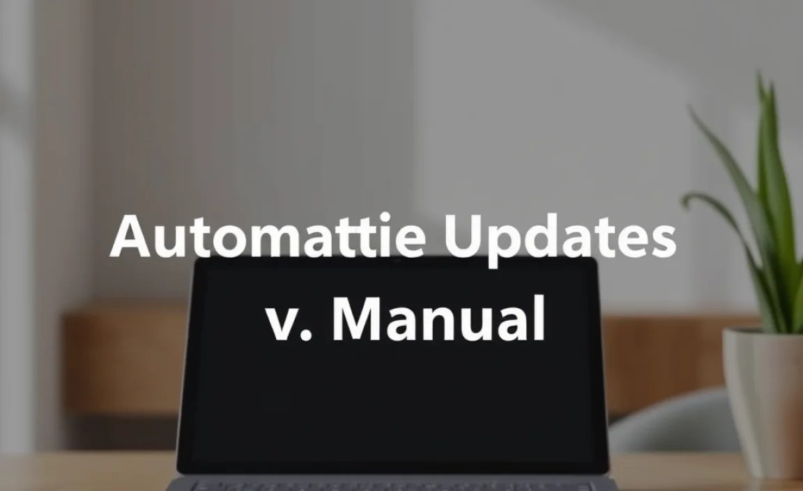 Automatic Updates vs. Manual Updates