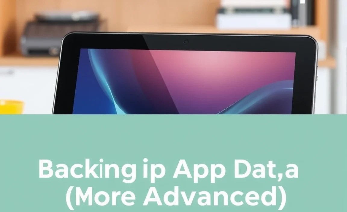 Backing Up App Data (More Advanced)