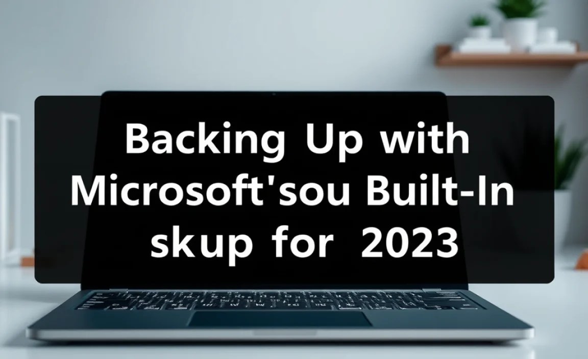 Backing Up with Microsoft&rsquo;s Built-In Tools