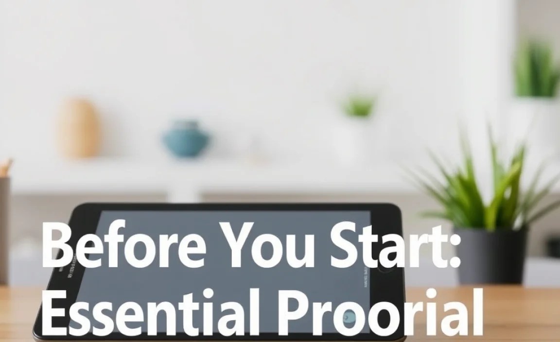 Before You Start: Essential Preparations