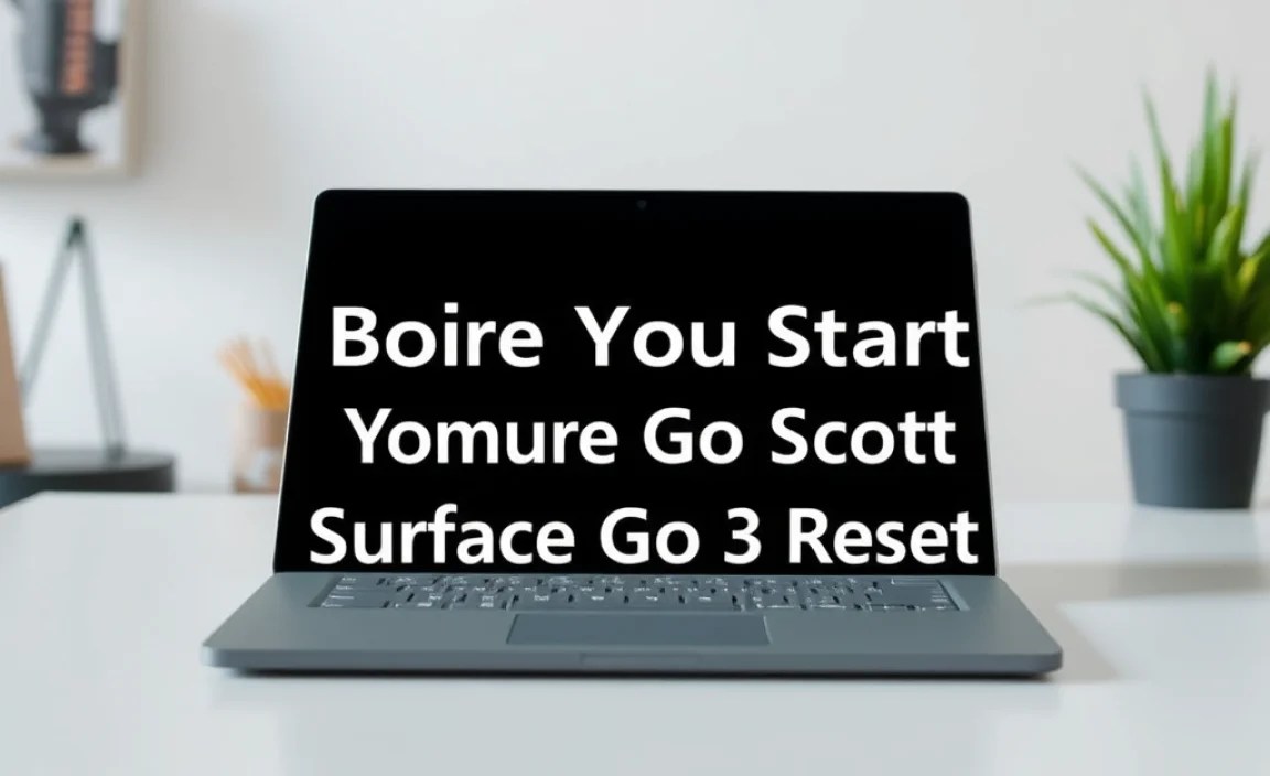 Before You Start Your Surface Go 3 Reset