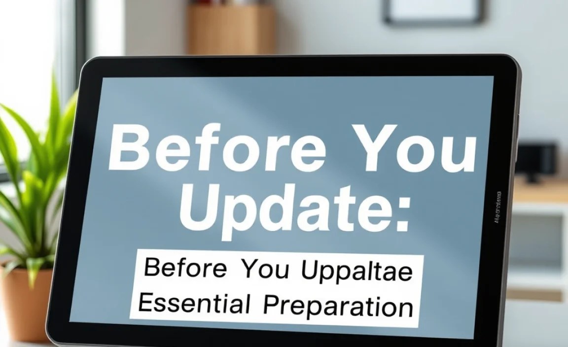 Before You Update: Essential Preparation