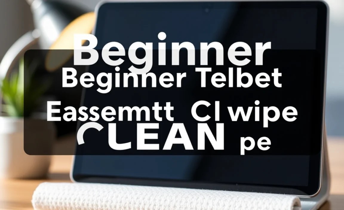 Beginner Tablet Clean: Essential iPad Wipe
