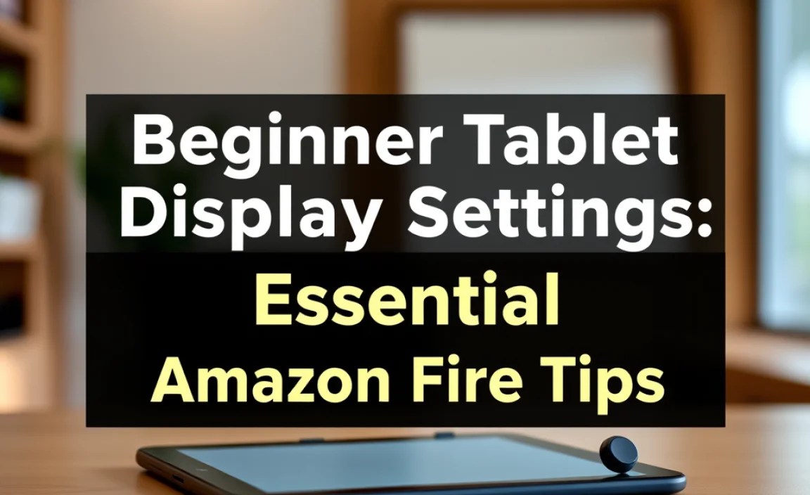 Beginner Tablet Display Settings: Essential Amazon Fire Tips