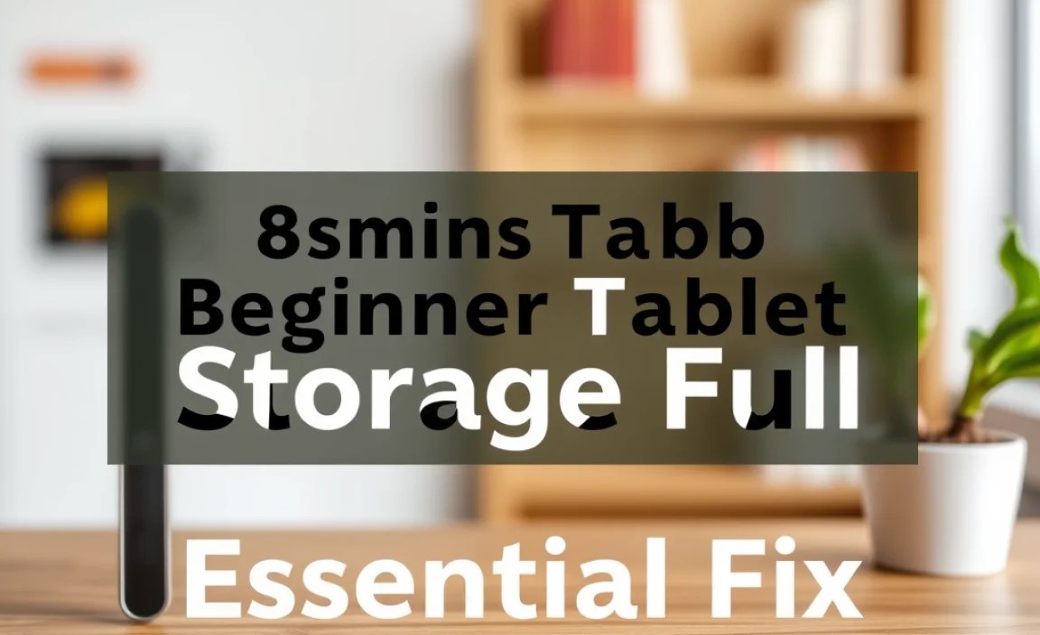 Beginner Tablet Storage Full: Essential Fix