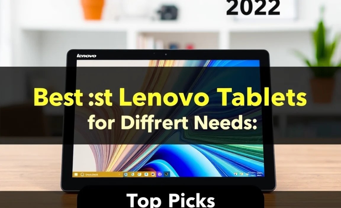Best Lenovo Tablets for Different Needs