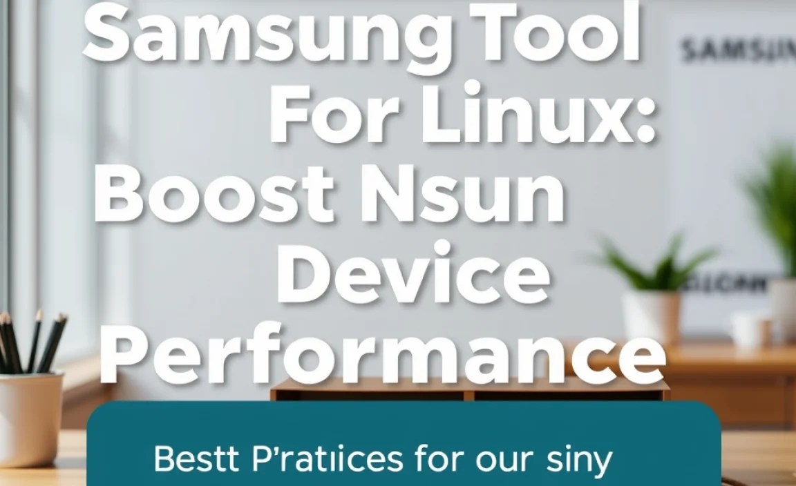 Best Practices for Using Samsung Tools Efficiently