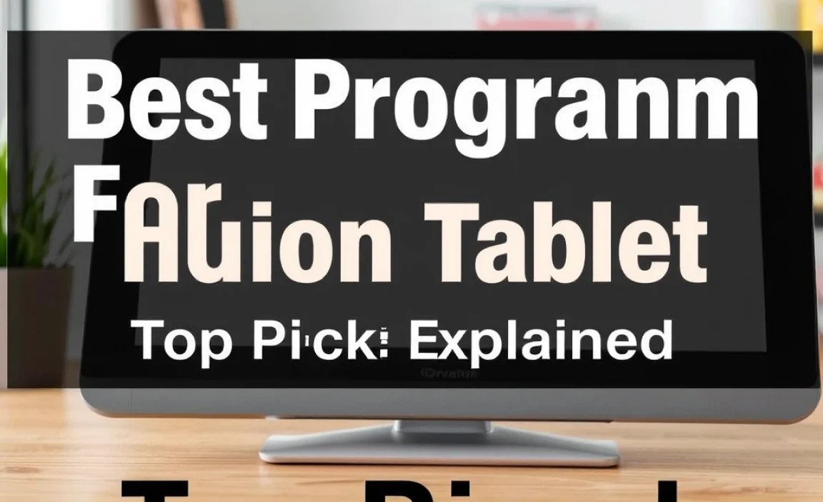 Best Program For Huion Drawing Tablet: Top Picks Explained