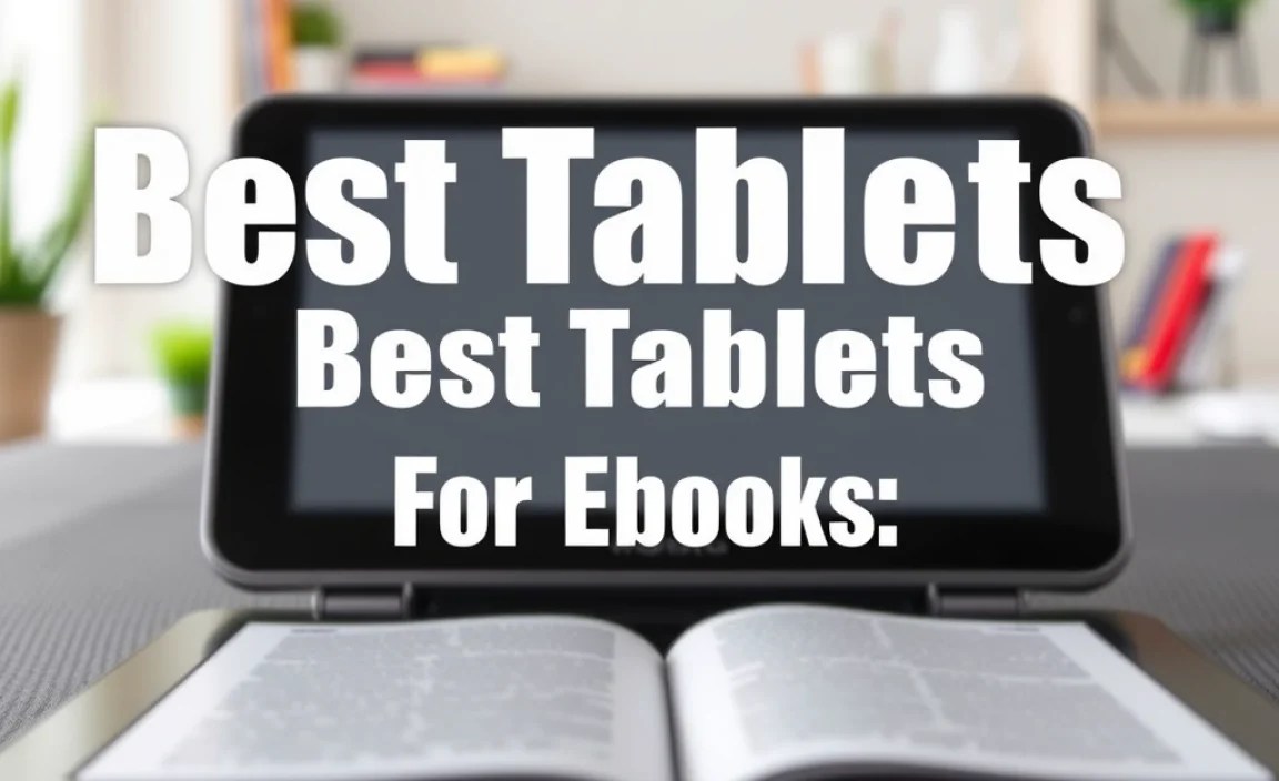 Best Tablets For Ebooks: Essential Picks