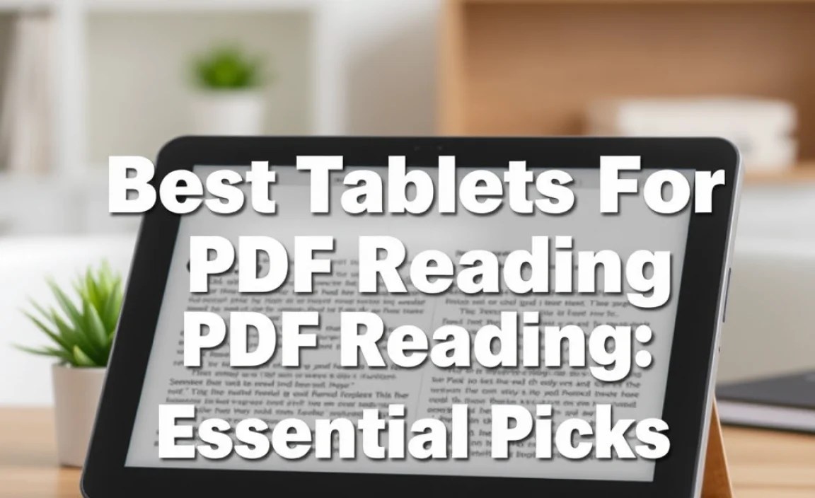 Best Tablets For PDF Reading: Essential Picks