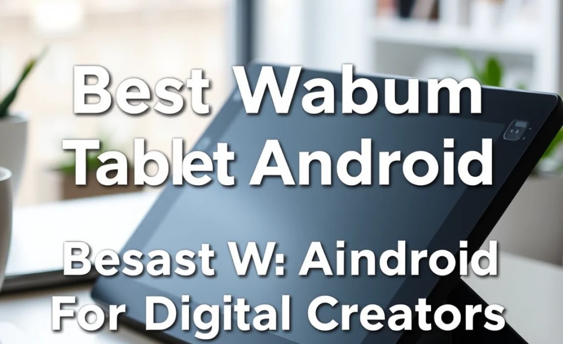 Best Wacom Tablet Android For Digital Creators