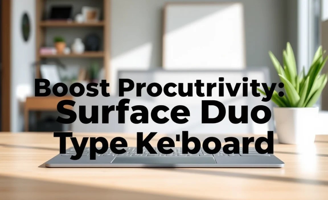 Boost Productivity: Surface Duo Type Cover Keyboard