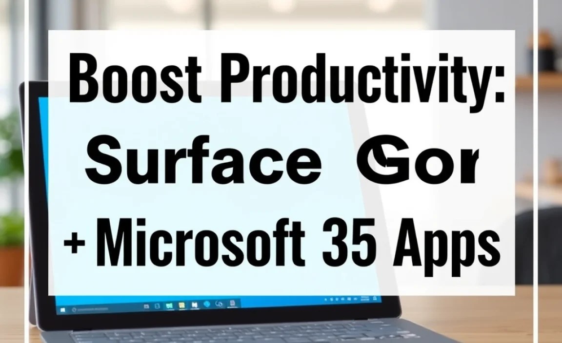 Boost Productivity: Surface Go + Microsoft 365 Apps