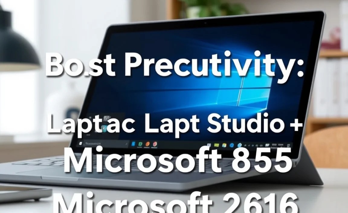 Boost Productivity: Surface Laptop Studio + Microsoft 365
