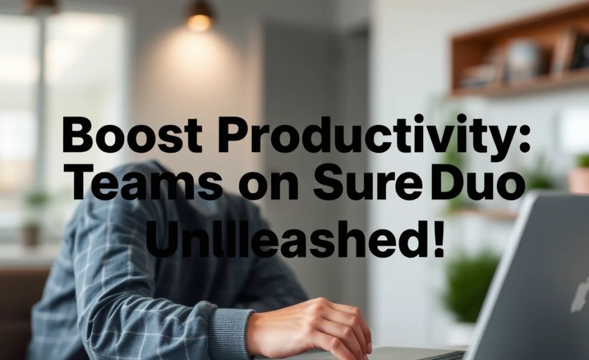 Boost Productivity: Teams on Surface Duo Unleashed!