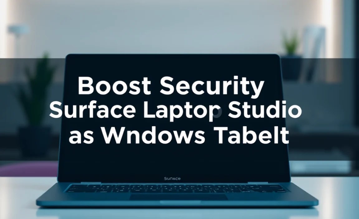 Boost Security: Surface Laptop Studio as Windows Tablet