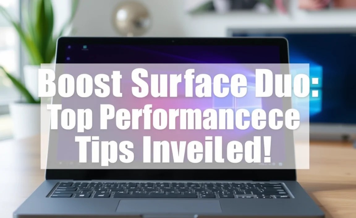 Boost Surface Duo: Top Performance Tips Unveiled!
