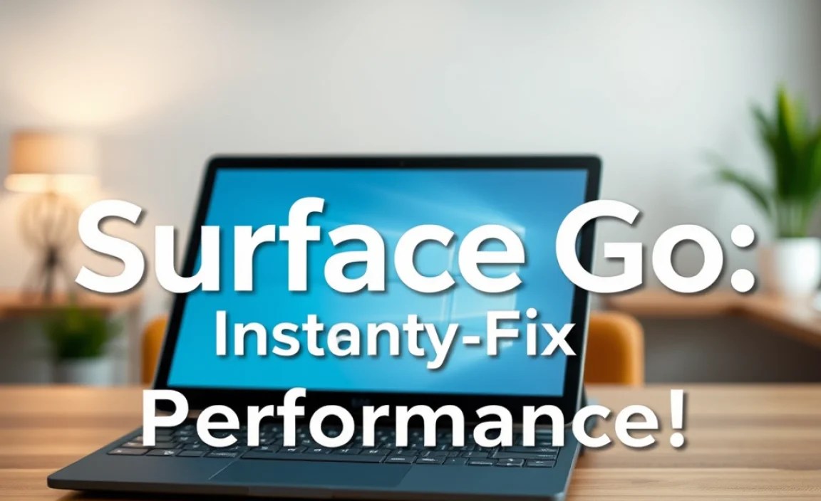 Boost Surface Go: Instantly Fix Slow Performance!