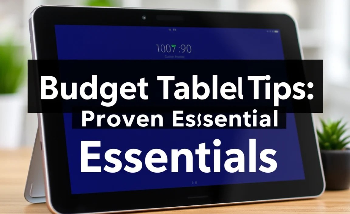 Budget Tablet Tips: Proven Essentials