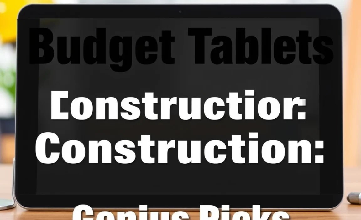 Budget Tablets for Construction: Genius Picks
