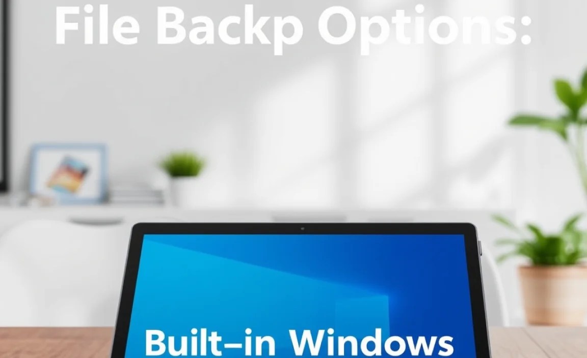 Built-in Windows Backup Solutions