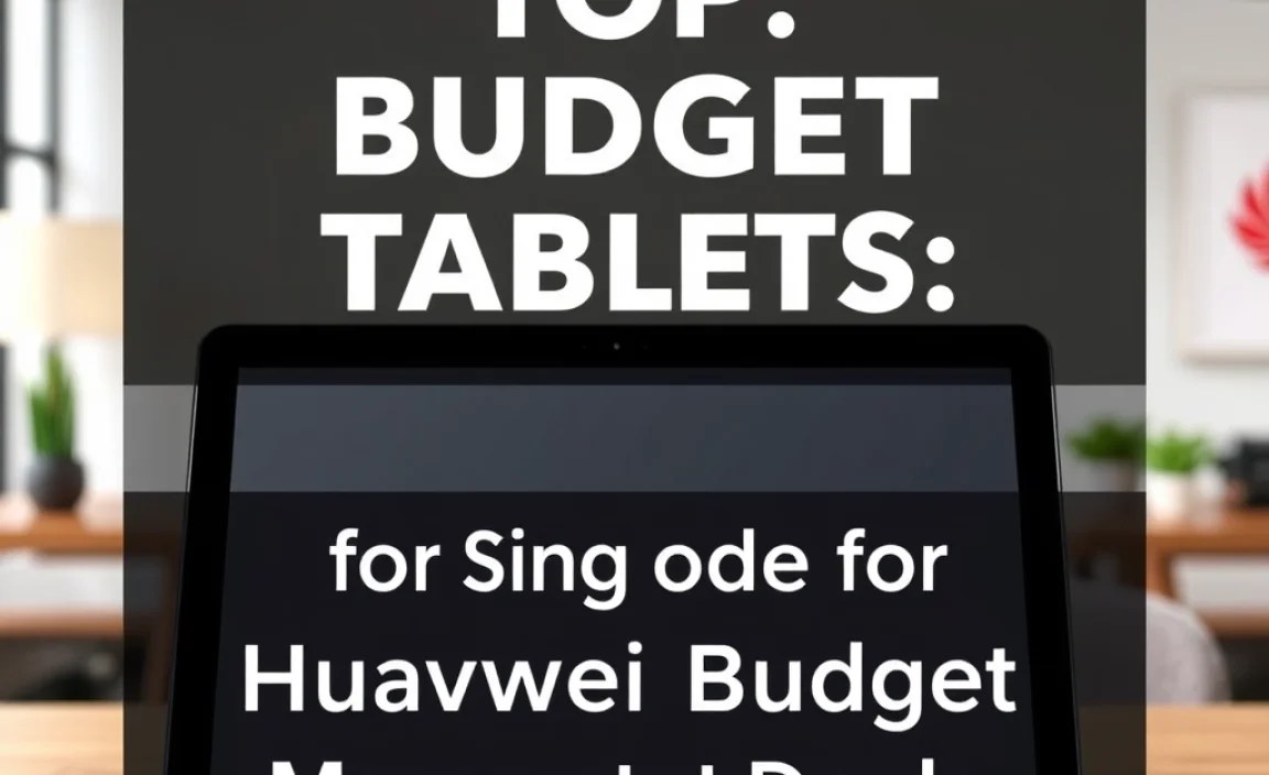 Buying Guide for Huawei Budget Tablets